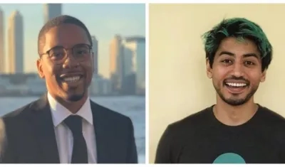 Tyrese Devon Haspil y Fahim Saleh.