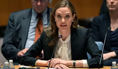 La actriz Angelina Jolie.