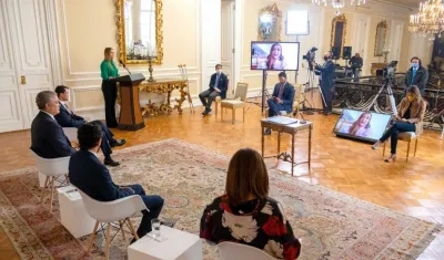 Reunión en la Casa de Nariño.