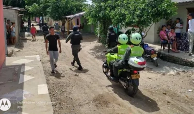 Operativos de la Policía en Sabanalarga.