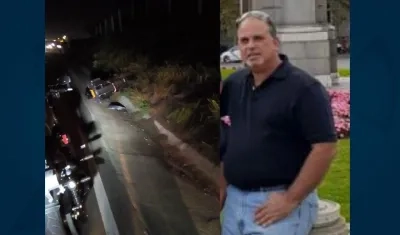 Lugar del accidente y la víctima Alberto Steckerl.