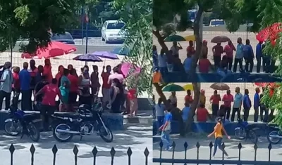 Multitud en Las Cayenas.