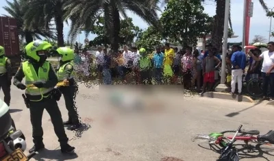 Lugar del accidente.