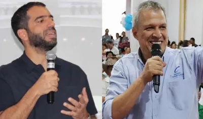 El Senador Arturo Char y el Representante Germán Blanco.