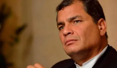 Rafael Correa, expresidente de Ecuador.