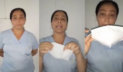 Luisa Barrios, una instrumentadora médica.
