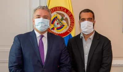 Presidente Duque y presidente del Senado, Arturo Char.