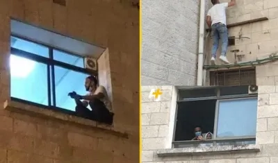 Joven palestino ve morir a su mamá enferma de Covid-19, desde una ventana.