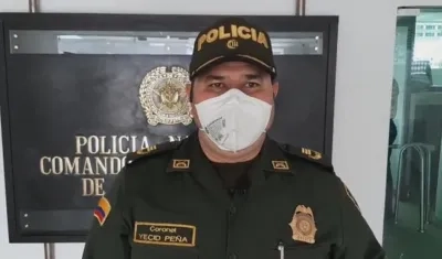 El coronel Yecid Peña, comandante operativo de la Mebar.