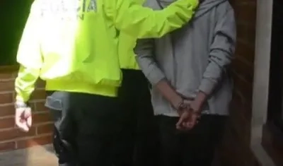 Adolescente aprehendido.