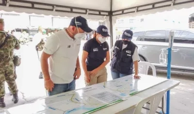 Instalación del nuevo cerco.