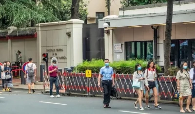 Exterior del consulado de EEUU en la ciudad china de Chengdu. 
