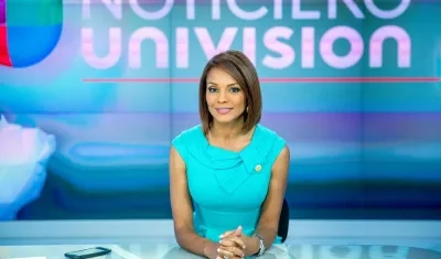 Periodista colombiana Ilia Calderón, presentadora del noticiero Univision.