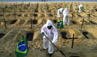 Los muertos en Brasil no paran a raíz de la pandemia.