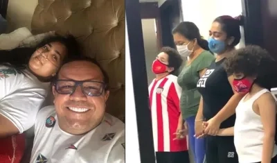 Joselo, con su esposa Johanna y en cadena de oraciones.