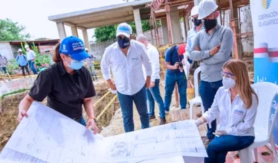 La Gobernadora inspecciona obras en Puerto Colombia