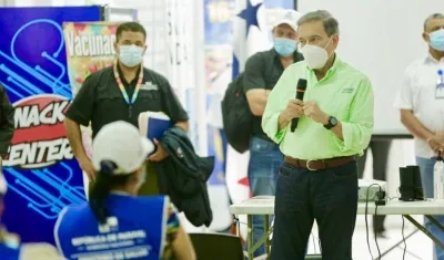 El presidente panameño, Laurentino Cortizo.