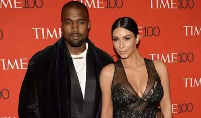 Kanye West y Kim Kardashian.