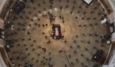 El homenaje en el capitolio.