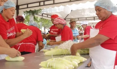 Matronas de Ponedera harán más de 20 mil bollos.