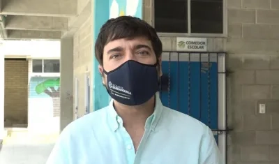 El Alcalde de Barranquilla, Jaime Pumarejo.