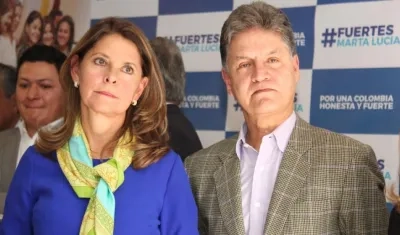 Marta Lucía Ramírez y Álvaro Rincón.