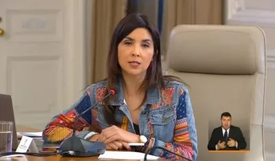 Ministra de Educación, María Victoria Angulo