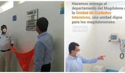 Inauguración de la UCI en Ciénaga.