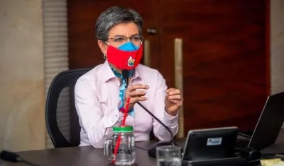 La alcaldesa de Bogotá, Claudia López.