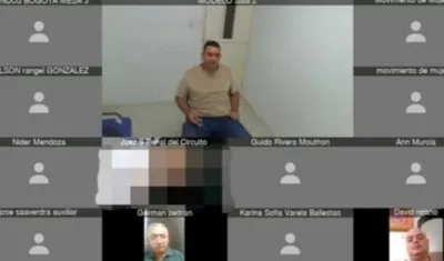 Tomás Maldonado Cera estuvo presente desde la Cárcel Modelo, pero el juicio no se desarrolló porque sus abogados no se conectaron.