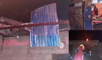 Imágenes de las afectaciones.