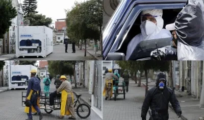 Imágenes del cementerio de Chapinero, en Bogotá.