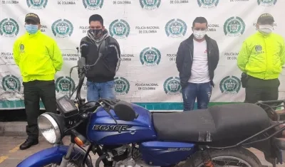 Los dos capturados por el atentado en Soacha.