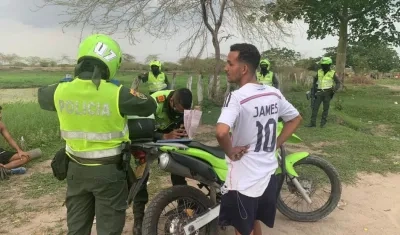 Imposición de comparendo por no acatar las medidas sanitarias.