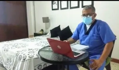 Iván Manjarrés, médico positivo para Covid-19.