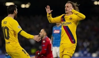 Lionel Messi y Antoine Griezmann.