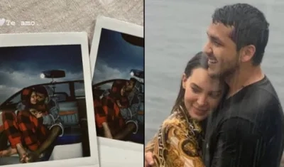 El artista Christian Nodal y la cantante Belinda.