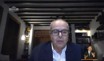 Gabriel Jaramillo, durante el programa presidencial.