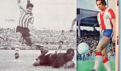 Othón Alberto Dacunha en una jugada y Víctor Ephanor.