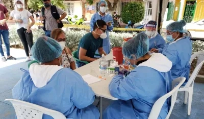 Pruebas de Covid-19 en Barranquilla.