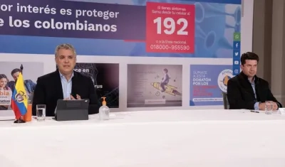 Iván Duque y Diego Molano.