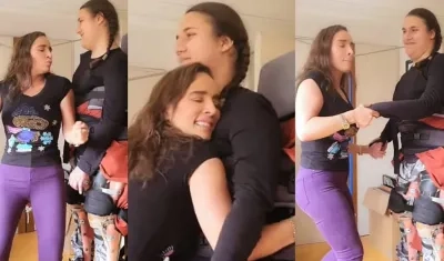 La actriz Luly Bossa y su hijo Angelo.