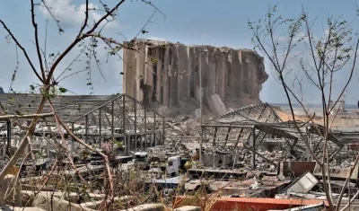 Así está el Puerto de Beirut.