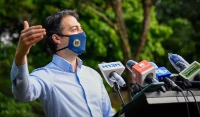 El Alcalde de Medellín, Daniel Quintero Calle.