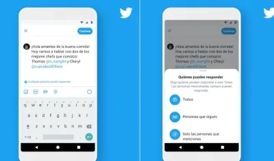 Antes de tuitear tendrá el usuario tres opciones, con se ve en la foto.