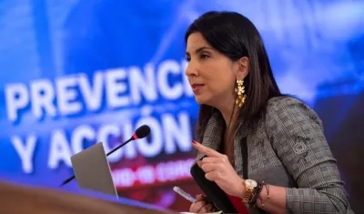 Ministra de Educación, María Victoria Angulo.