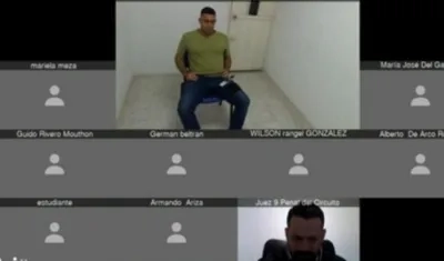 La continuación del juicio se realizó de manera virtual con Tomás Maldonado desde la Cárcel Modelo.