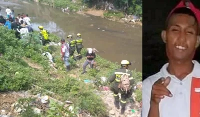 En este punto del arroyo Los Ángeles fue encontrado el cuerpo de Kleiner Manuel Morales Mercado