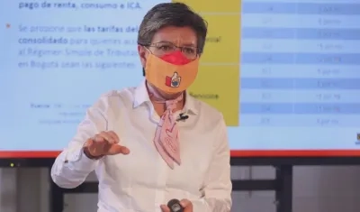 La alcaldesa de Bogotá, Claudia López.