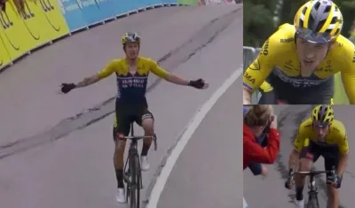 Primoz Roglic ganó en solitario la segunda etapa del Criterium del Dauphiné.